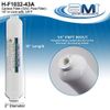 Inline Carbon Water Filter 10" Length 1/4" Threaded Female In/Out | For Chlorine