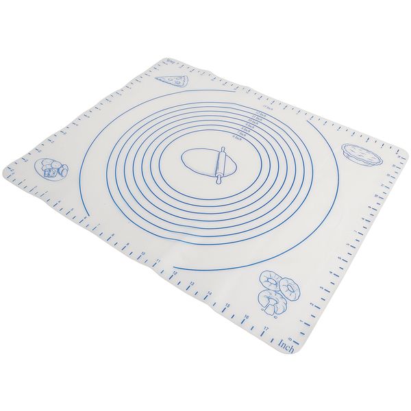 Norpro Silicone Pastry Mat with Measures, White