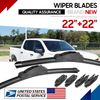 22"+22" Pair Windshield Wiper Blades Replacement For Chevrolet Silverado 99-23