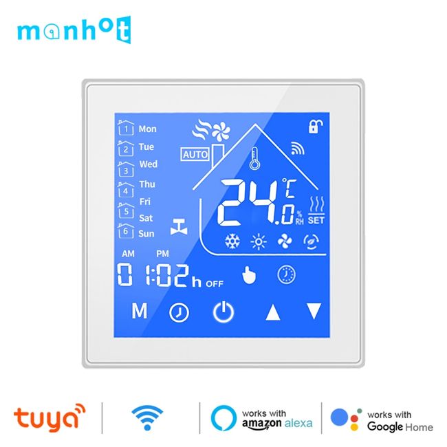 Smart WiFi Thermostat Temperature Controller Water Electric Warm Floor  Heating Water Gas Boiler Works with Echo Google Home Tuya