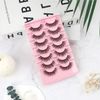 Oreola False Eyelashes Fluffy Wispy Lashes with Invisible Band Faux 3D Mink Lashes Super Soft Lightweight Fake Lashes Bulk 7 Pairs Pack