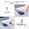 USB Switcher, 2 in 2 Output, USB-A Switcher, Share Keyboard, Mouse, Printer, Scanner, Webcam and More with 2 USB Cables