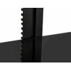 Mount-It! Floating Wall Mounted AV Entertainment Shelf | 3 Black Tempered Glass