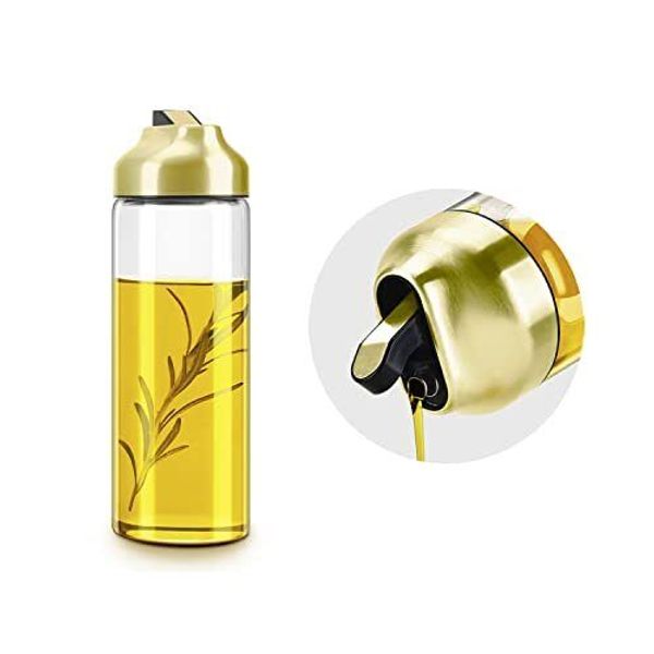 Olive Oil Dispenser Bottle for Kitchen - Glass Oil Dispenser with Stainless S...