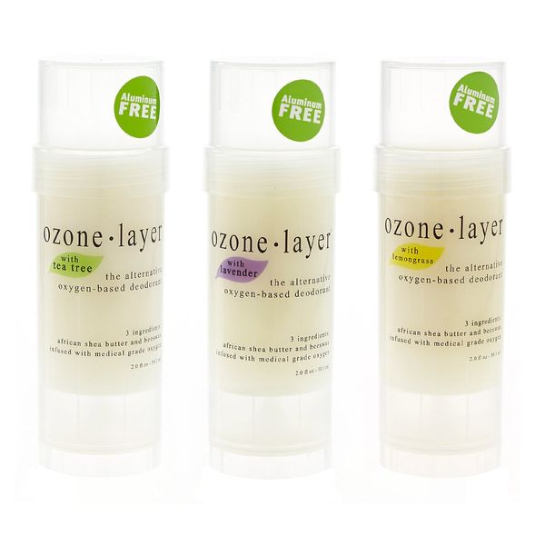 Ozone Layer Deodorant - The All Natural Oxygen Based Deodorant (Essential Oils 3-pack) by Ozone Layer Deodorant LLC