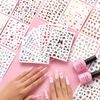 AIMEILI Nail Art Stickers Decals Self-Adhesive, 30 Sheets 3D Spring Flowers Nail Stickers Butterfly Stars Pattern Mixed for Women Girls Manicure DIY and as Kids Craft Art