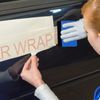 3Pcs Plastic Squeegee with Felt Edge, Decal Applicator Wallpaper Smoothing Tool Car Vinyl Wrap Scraper Craft Mini Squeegee Blue