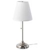 IKEA ÅRSTID table lamp, nickel-plated/white