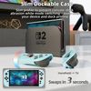 DAIERTEK Dockable Protective Case Blue for Nintendo Switch 2(2025) Thin Protector Cover Slim Carrying Split Shell Compatible with Switch2 & Joy Con