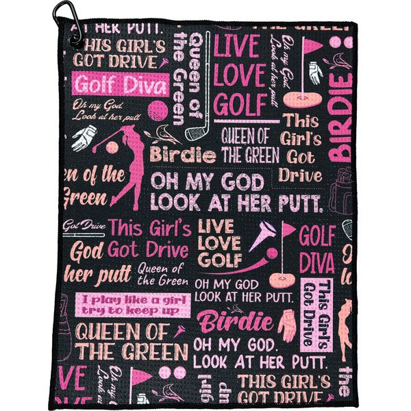 Funny Printed Golf Towel for Women - Golf Accessory Gift
