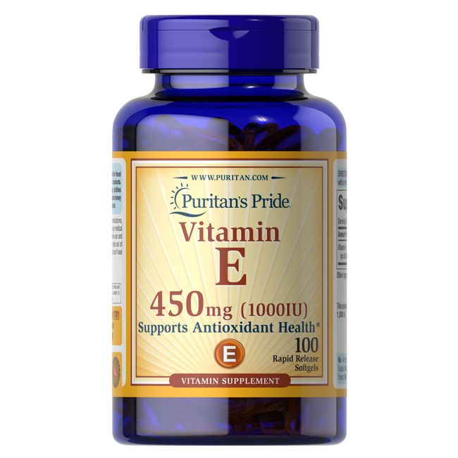 Puritan's Pride Vitamin E-1000 IU - 100 Softgels