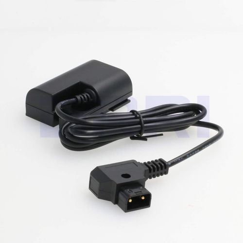 DRRI D-Tap to LP-E6 Dummy Battery Power for SmallHD 501 502 Monitor for Canon 5D Mark II 60D/7D 80D (Straight Cable)