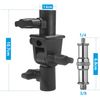 Youngerfoto Strobe Bracket, 2 Pack 180° Angle Adjustable, 1/4 and 3/8 Inch Screw Conversion, Flash Bracket, Stand, Umbrella, Studio Light and More (Black)
