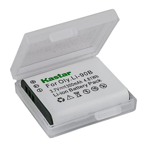 Kastar 4-Pack Battery and AC Wall Charger Replacement for Olympus Li-90B Li-92B Battery, LI-90C UC-90 Charger, Olympus Stylus TG-5, Stylus TG-Tracker, OM SYSTEM Tough TG-6, OM SYSTEM Tough TG-7 Camera