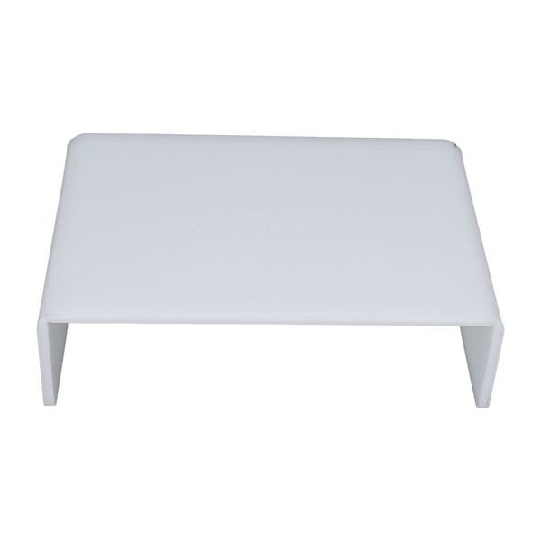 Acrylic Monitor Stand White, Ergonomic Elevated Shelf Monitor Stand Riser for Desktop, Anti-Slip Smoothing Edges Acrylic Elevated Rack for Computer Monitors Dental Use