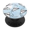 Airplane Flight Sky Clouds Air Pilot Flying Paper Plane PopSockets Swappable PopGrip