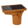 Rectangular Hopper 110mm Underground Drainage Pipe Fittings Bend Trap Gulley Socket Grid Coupler