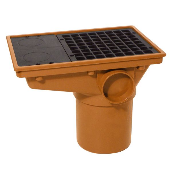 Rectangular Hopper 110mm Underground Drainage Pipe Fittings Bend Trap Gulley Socket Grid Coupler