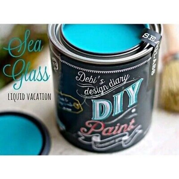 Debi's Design Diary DIY Paint in Seaglass Blue 16 fl oz Chalk Paint Pint