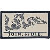JOIN OR DIE PATRIOTIC SNAKE 13 COLONIES FULL COLOR TACTICAL HOOK MORALE PATCH