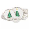 Peanuts Snoopy Holiday Christmas 18-Piece Ceramic Dinnerware Set New In Box