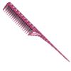 YS Park 150 T-Zing Professional Teasing and Back Combing Hair Comb in Pink