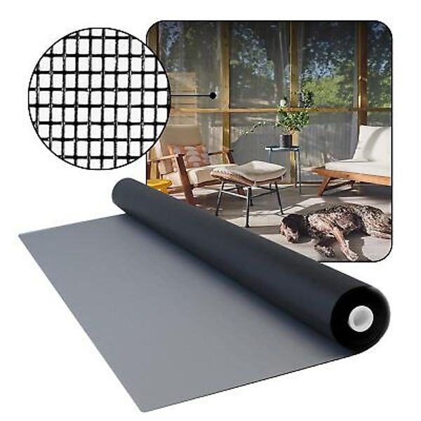 DOCA Window Screen & Repair Kit - 48" x 100' Fiberglass Mesh Roll for Window ...