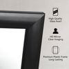 Rectangular Wall Mirror 24" x 36" Bathroom Mirror Black PS Frame Vanity Mirror 