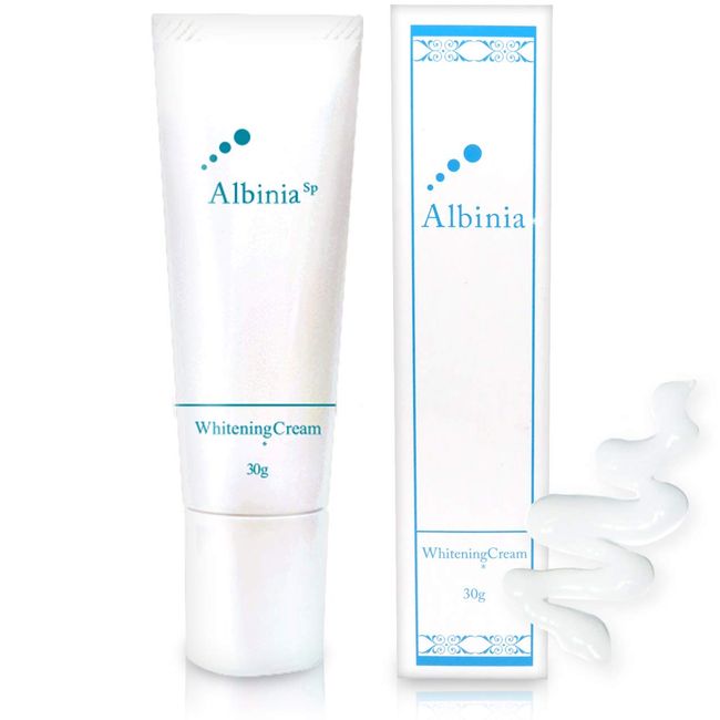 Tranexamic Acid "Skin Care for 15 Second Before Bed" [Quasi-Drug] Albinia SP Albania Whitening Cream "Stain + Dull + Freckles" Countermeasures