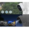 XVIM 2PK 1080P Solar Camera Wireless WiFi Solar Battery Security Camera System