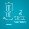 Nispira Fluoride Reduction Filter Compatible with Travel Water Sys PF-2 6pk