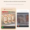 4 Tier Slanted Egg Rack for Refrigerator, Self-Scrolling Egg Holder, Multi-Function Space Saving Storage Box, Large Capacity Egg Dispenser (White)