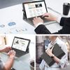 Surface Pro 8 Case, Folio Case, Pen Holder Included, (Keyboard Included, Can be Stored), Side Opening Protective Cover, Stand Function, Multi-Angle Adjustable, Lightweight, Thin, Compatible with