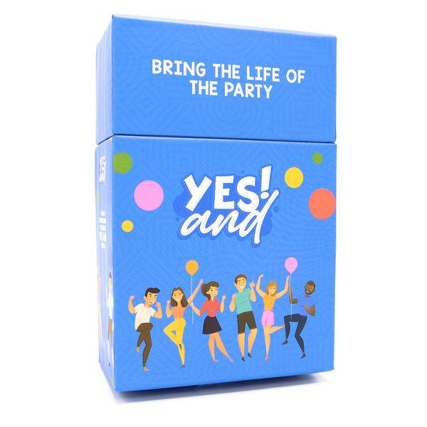 YES AND: Improv Comedy Card Game, Family-Friendly Party Games - Card Games for Adults, Teens & Kids