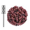 MELODYSUSIE Sanding Bands for Nail Drill Mandrel Bits, 100Pcs #180 Grit Nail Files for 3/32 Shank Inch Nail Drill Bits for Electric Nail Files Nail Drill Machine, to Polish Art Acrylic Gel Fake Nails