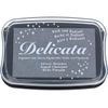 Tsukineko Delicata Shimmer Ink Pad, Silver,40 x 40 cm