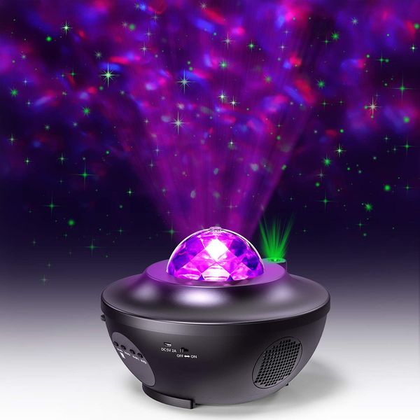 Galaxy Projector, Star Projector with Remote Control, Night Light Projector with Timer, Bluetooth USB for Kids Adults Gifts Bedroom Decoration (Black)