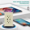 Smart Fast 4.8A USB Type C Wall Outlet  20 Amp Dual High Speed Duplex Receptacle