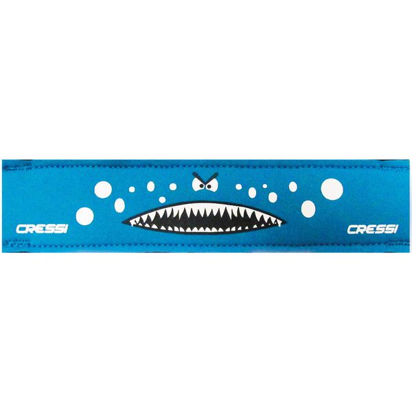 Cressi Neoprene Goggle Strap Cover, light blue
