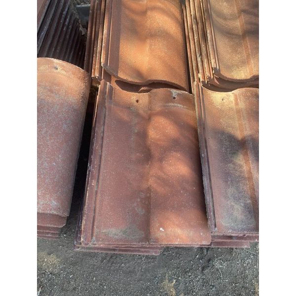 Lifetile Concrete Roof Tiles Used 13x17 Tile Replacement Vintage Red Orange Good