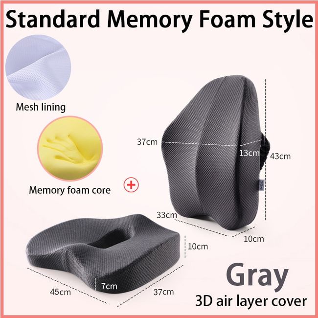 1pc Seat Cushion for Desk Chair, Memory Foam Coccyx Seat Cushion