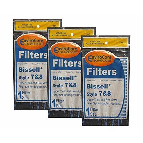 EnviroCare 3 Sets Foam Filter Kits 3093 Compatible with/Replacement for Bissell