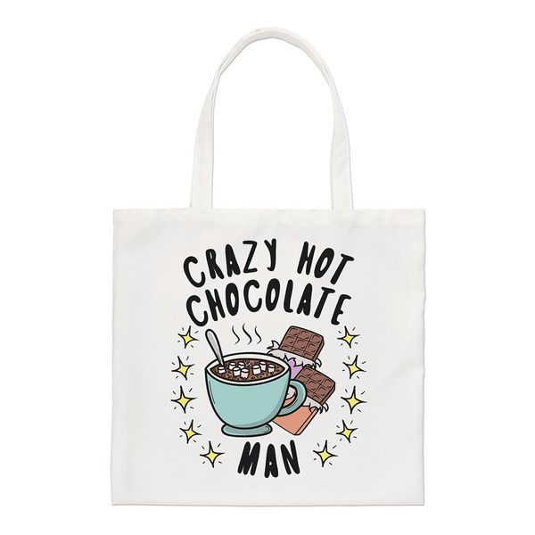 Crazy Hot Chocolate Man Stars Regular Tote Bag