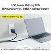 Elecom MPA-CC1G15BK USB Type-C & Type-C Cable, USB PD Compatible, 100W, 3.9 ft (1.5 m), Black