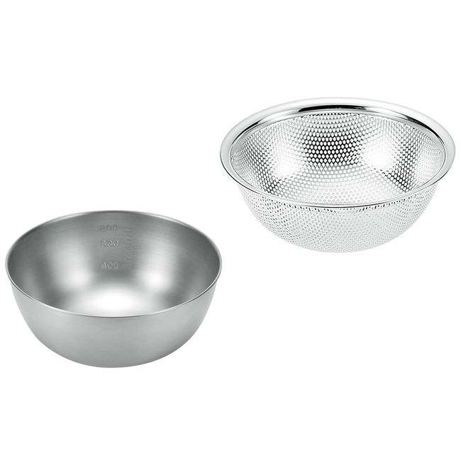 Yokoyama ETF-500 ETF-500 Stainless Steel Bowl 7.1 inches (18 cm) & Punching Bowl 7.1 inches (18 cm)