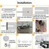 WeFoonLo Round Modern Crystal Wall Light Chrome Finish Bedroom Wall Sconce Lighting Fixture with Switch and Plug, E27 Socket
