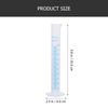 NUOLUX Plastic Graduated Cylinders 4 Piece Set 10ml 25ml 50ml 100ml(Transparent)