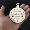 First Christmas With Dog Cat PERSONALISED Tree Decoration Keepsake