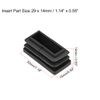 sourcing map Plastic Plug End Caps 30mm x 15mm Rectangular Furniture Table Chair Legs 30Pcs