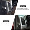 Silver Interior Dash side Air Vent Frame Panel Cover Trim For Ford F150 2015-20